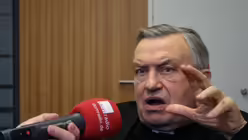 Kardinal Lehmann im domradio-Interview / &copy; Axel Weisweiler (DR)