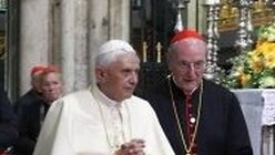 Zwei Kirchenmänner, eine Meinung: Papst Benedikt XVI. und Kardinal Meisner / © Boecker