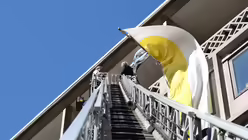 ... und hob schlie&szlig;lich ab zu den Redaktionsr&auml;umen des domradios. / &copy; Alexander Foxius (DR)