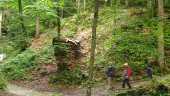 Kleine B&auml;che durchziehen immer wieder den Wanderweg / &copy; Anna Kohn (DR)