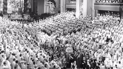 Der Auszug Papst Johannes XXIII. (KNA)