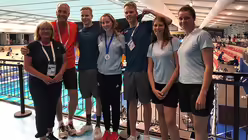 Deutsche Sportlerinnen und Sportler mit Elisabeth Keilmann bei der 30. Sommer-Universiade in Neapel / © Elisabeth Keilmann (adh)