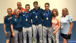 Deutsche Sportlerinnen und Sportler und Seelsorgerin Elisabeth Keilmann in Neapel / © Elisabeth Keilmann (adh)