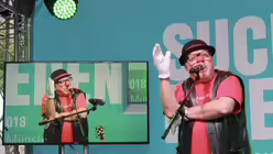 Willibert Pauels auf der DOMRADIO.DE-Bühne.  / © Melanie Trimborn (DR)