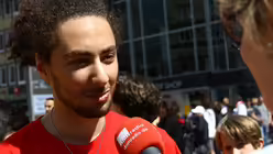  Qassem Alhamayyer aus Syrien im Interview mit domradio.de.  / &copy; Melanie Trimborn (DR)