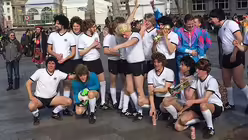 Die Weltmeister von 1974 sorgten f&uuml;r Stimmung.  / &copy; Melanie Trimborn (DR)