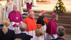 Libori-Fest im Erzbistum Paderborn: Bischof von Le Mans Yves Le Saux und Kardinal Marx / &copy; Eva-Maria Pille (DR)