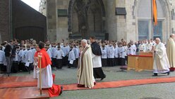 Prozession und Statio an der Minoritenkirche (DR)