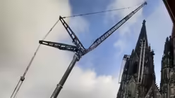 Impressionen vom&nbsp;Ger&uuml;stabbau am K&ouml;lner Dom. / &copy; Johannes Schr&ouml;er