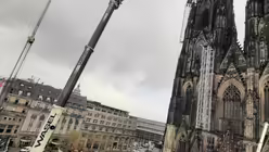 Impressionen vom&nbsp;Ger&uuml;stabbau am K&ouml;lner Dom. / &copy; Johannes Schr&ouml;er