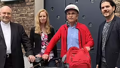 Ingo Br&uuml;ggenj&uuml;rgen wird in Aachen unter anderem von Bischof Dieser empfangen / &copy; N.N. (DR)