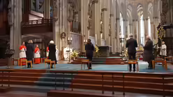 Kardinal Rainer Maria Woelki bei der Er&ouml;ffnung des Pontifikalamtes am Ostersonntag / &copy; Kathrin Becker (Kirchenzeitung Koeln)