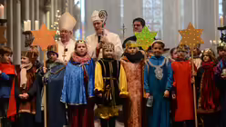 Kardinal Woelki bedankt sich bei den Sternsinger f&uuml;r ihr Engagement / &copy; Beatrice Tomasetti (DR)