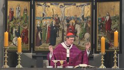 Kardinal Woelki bei der Eucharistie / © Boecker