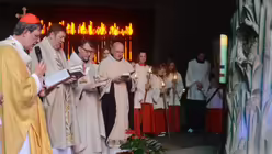 Kardinal Woelki betet am Gnadenbild / © Tomasetti (DR)