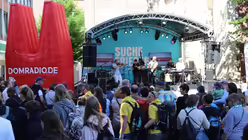 Katholikentag in M&uuml;nster: DOMRADIO.DE ist nah bei den Menschen. / &copy; DOMRADIO.DE (DR)