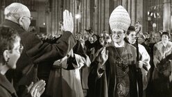 Amtseinführung Kardinal Joachim Meisner am 12. Februar 1989 vor seiner Amtseinführung als Erzbischof von Köln. / © KNA (KNA)