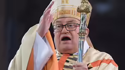 Marx zu Lehmann: "Du hast epochale Umbrüche unseres Landes und in der Kirche miterlebt und mitgestaltet" / © Arne Dedert (dpa)