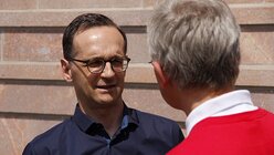 Justizminister Heiko Maas zu Gast am domradio.de-Stand (DR)