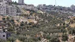 Bau der israelischen Sperrmauer (epd)