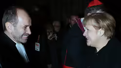 Pr&auml;aes Rekowski begr&uuml;&szlig;t Bundeskanzlerin Merkel / &copy; Boecker