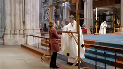 Messe im Kölner Dom am 3. Mai unter strengen Hygienevorschriften. / © Robert Boecker (Kirchenzeitung Koeln)