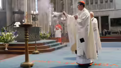 Messe im Kölner Dom am 3. Mai unter strengen Hygienevorschriften. / © Robert Boecker (Kirchenzeitung Koeln)