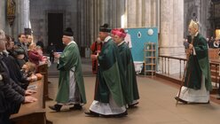 Nach der Messe gab es die Einladung zu einer "Begegnung zwischen Armen und Reichen" mit Imbiss im Domforum  / © Beatrice Tomasetti (DR)