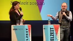 Nicht nur musikalisch im Dialog miteinander: Opernintendantin Meyer und der Kölner Generalmusikdirektor Roth. / © Beatrice Tomasetti (DR)