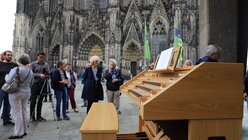 Orgelmusik auf der Domplatte  / © Lea Brüggemann (DR)