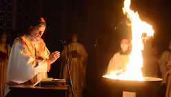 Osterfeuer in der Osternacht / © Beatrice Tomasetti (DR)