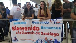 Panameños empfangen Weltjugendtags-Pilger am Flughafen / © Katharina Geiger (DR)