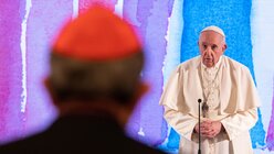 Papst Franziskus bei der Generalversammlung der Italienischen Bischofskonferenz  / © Cristian Gennari (KNA)
