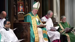 Franziskus in der St. Patricks Kathedrale in New York / © Robert Deutsch (dpa)