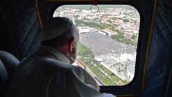 Der Papst blickt auf Fatima / © L'osservatore Romano (dpa)