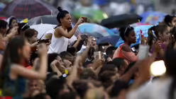 Warten auf den Papst (dpa)