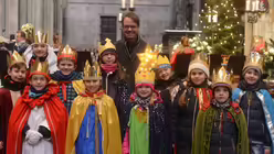 Pfarrer Andreas S&uuml;&szlig; ist mit seiner Gruppe aus Bensberg angereist / &copy; Beatrice Tomasetti (DR)