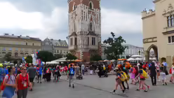 Pilger in der Krakauer Innenstadt / © Veronika Seidel Cardoso (DR)