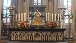 Pontifikalamt mit Kardinal Woelki zum Abschluss der Dreik&ouml;nigswallfahrt / &copy; Beatrice Tomasetti (DR)