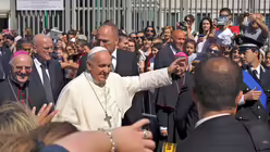 Franziskus in Kalbarien (dpa)