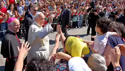 Franziskus in Kalbarien (dpa)