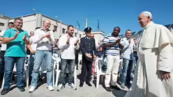 Franziskus in Kalbarien (dpa)