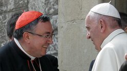 Papst Franziskus mit Krdinal Vinko Puljic