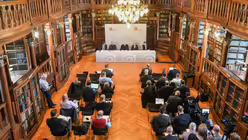 Pressekonferenz zur Amazonassynode und zur Klimadebatte / &copy; Julia Steinbrecht (KNA)