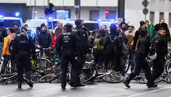Fahrradblockade / &copy; Henning Kaiser (dpa)