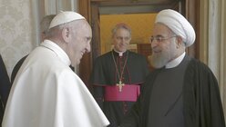 Irans Präsident Ruhani besucht Italien und auch den Vatikan / © Andrew Medichini (dpa)