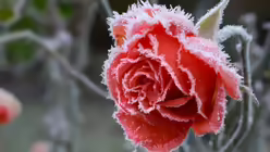Rose mit Frost / &copy; K.-U. Haessler (shutterstock)