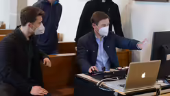 Sebastian Hoppe und Florian Gralka bringen eigene Ideen bei der Optimierung der Streaming-Gottesdienste ein. / &copy; Beatrice Tomasetti (DR)