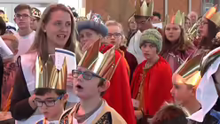 Bundesweite Sterningeraussendung aus Neumarkt/Opf.  / © Sternsinger (Kindermissionswerk)