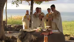 Eucharistiefeier am See Genezareth. Der K&ouml;lner Erzbischof Rainer Maria Kardinal Woelki im April auf Pilgerreise im Heiligen Land. / &copy; Fink